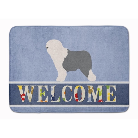 Carolines Treasures Old English Sheepdog Bobtail Machine Washable Memory Foam Mat BB8294RUG